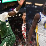 Bobby Portis (L) and Draymond Green (R)