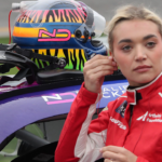 Natalie Decker gets ready for her qualifying run, Saturday, February 17, 2024 for the United Rentals 300 at Daytona International Speedway.