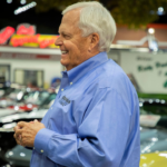 Rick Hendrick talks about the many Corvettes in his collection as he stands inside his 58,000-square foot Heritage Center in Concord, North Carolina on July 25, 2023.