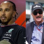 Lewis Hamilton (L) and Nigel Mansell (R)