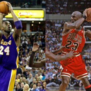 Kobe Bryant(L) and Michael Jordan(R)