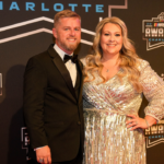 Xfinity champ Justin Allgaier and wife Ashely during the NASCAR Awards Banquet at Charlotte Convention Center.