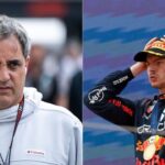 Juan Pablo Montoya(L), Max Verstappen(R)