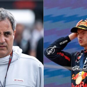 Juan Pablo Montoya(L), Max Verstappen(R)