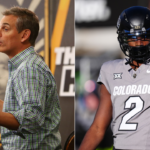 Colin Cowherd (L) and Shedeur Sanders (R)