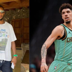 Evan Turner (L) and LaMelo Ball (R)