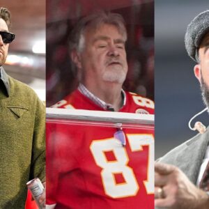 Travis Kelce, Ed Kelce, and Jason Kelce