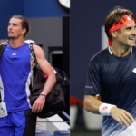 Alexander Zverev (L) and David Ferrer (R)