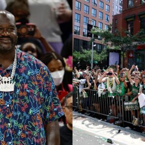 Shaquille O'Neal and Celtics fans