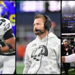 Saquon Barkley, Sean McVay and Matt Stafford