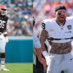 Myles Garrett (L) and Maxx Crosby (R).