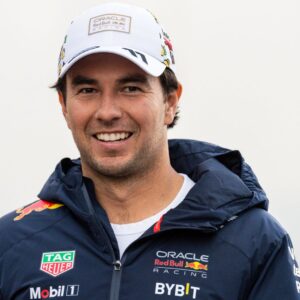 LAS VEGAS, NV - NOVEMBER 22: FP3 and Qualifying Day; Sergio Perez (11) of Mexico and team Oracle Red Bull Racing walks in the paddock during The F1 Heineken Silver Las Vegas Grand Prix on November 22, 2024,