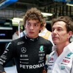 KIMI ANTONELLI Andrea (ita), Junior Driver of Mercedes AMG F1 Team, portrait, WOLFF Toto (aut), Team Principal & CEO of Mercedes AMG F1 Team