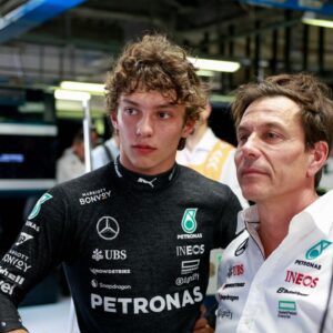 KIMI ANTONELLI Andrea (ita), Junior Driver of Mercedes AMG F1 Team, portrait, WOLFF Toto (aut), Team Principal & CEO of Mercedes AMG F1 Team