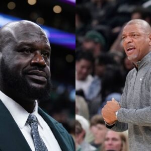 Shaquille O'Neal (L) and Doc Rivers (R)