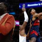 Draymond Green (L) and Jordan Poole (R)