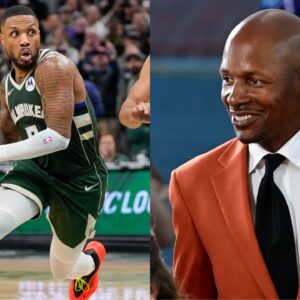 Damian Lillard(R) and Ray Allen(L)