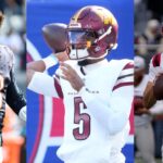 Caleb Williams, Jayden Daniels and Drake Maye