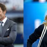 Tom Brady(L) and Gisele Bundchen(R)