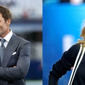 Tom Brady(L) and Gisele Bundchen(R)