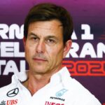 F1 Italian Grand Prix Toto Wolff of Mercedes attends a press conference, after the first practice session, ahead of the Italian Formula One Grand Prix at Autodromo Nazionale Monza circuit