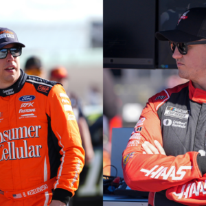 Brad Keselowski (R) and Ryan Preece (L)