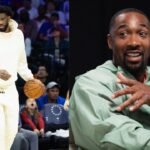 Joel Embiid (L) and Gilbert Arenas (R)