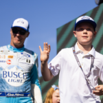 Keelan Harvick, son of NASCAR Cup Series driver Kevin Harvick (4) during the Championship Race at Phoenix Raceway.
