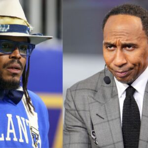 Cam Newton and Stephen A. Smith