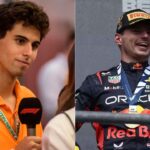 Gabriel Bortoleto(L), Max Verstappen(R)