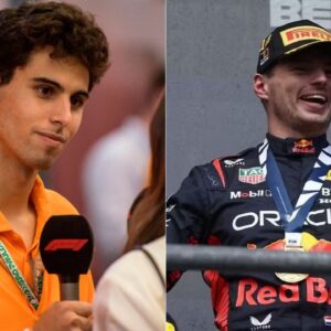 Gabriel Bortoleto(L), Max Verstappen(R)