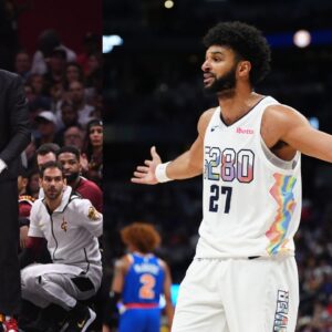 Kendrick Perkins (L), Jamal Murray (R)