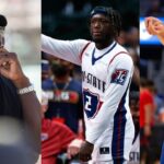 Michael Jordan (L), Nate Robinson (C), and Steph Curry (R)