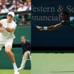 Jack Draper (L) and Mpetshi Perricard (R)