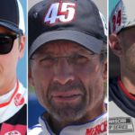 (L-R) Christopher Bell, Kyle Petty and William Byron