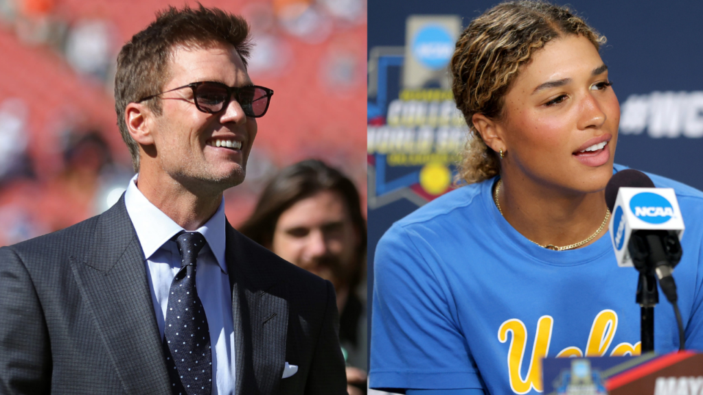 Tom Brady (L) and Maya Brady (R)