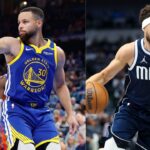 Stephen Curry (L) and Klay Thompson (R)