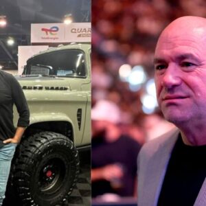 Mike Rowe (L), Dana White (R)