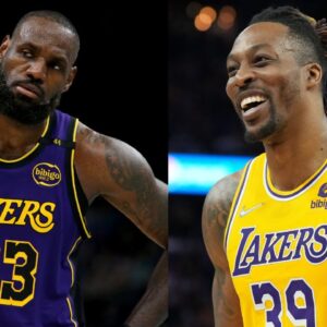LeBron James (L) and Dwight Howard (R)
