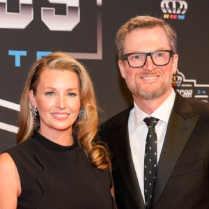 Dale Earnhardt Jr. and wife Amy during the NASCAR Awards Banquet at Charlotte Convention Center.