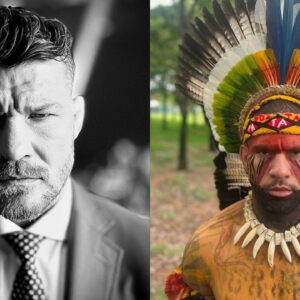 Michael Bisping (L), Alex Pereira (R)