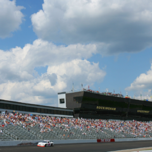 ARCA RE/MAX Series driver Joey Logano (25) during the Carolina 500 at the Rockingham Speedway.