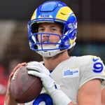 Los Angeles Rams quarterback Matthew Stafford (9) prior to a game against the Arizona Cardinals at State Farm Stadium.