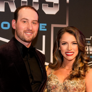NASCAR Cup Series driver Chase Briscoe (14) and wife Melissa during the NASCAR Awards Banquet at Charlotte Convention Center.