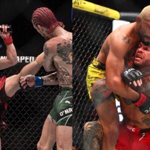 Petr Yan (L), Deiveson Figueredo (R)