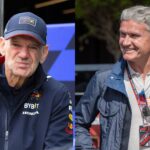 Adrian Newey (L) and David Coulthard (R)