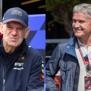 Adrian Newey (L) and David Coulthard (R)