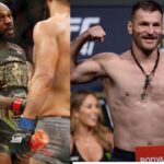 Jon Jones (L), Stipe Miocic (R)