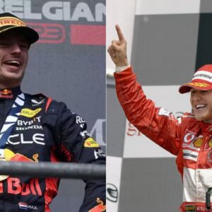 Max Verstappen(L), Michael Schumacher(R)