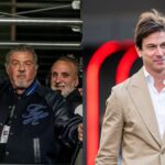 Sylvester Stallone (L) and Toto Wolff (R)